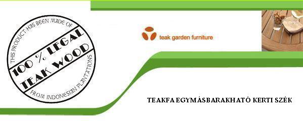 Teakfa egymsbarakhat kerti szkek